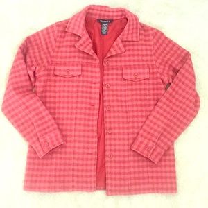 Red wool button-up